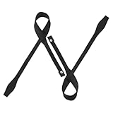 HOLIDYOYO 2 Correas de Muñeca Ajustables Negras para Bastones de Esquí y Senderismo Accesorio Cómodo y Duradero para Actividades al Aire Libre Pulseras Compatibles Bastones de Trekking