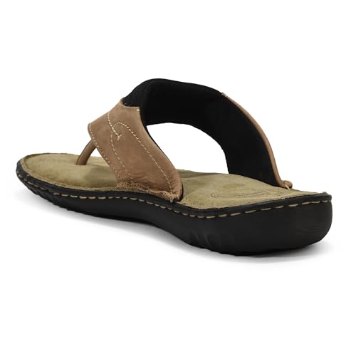 Image of Woodland Men Khaki Slippers