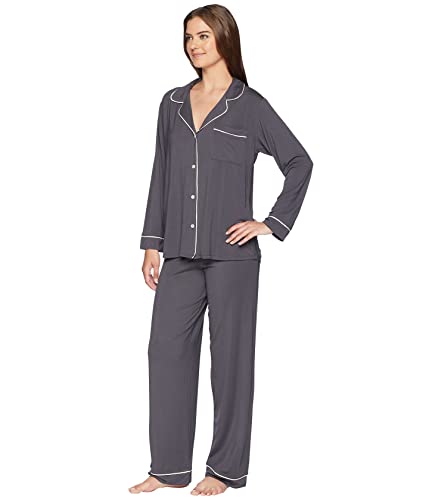 Image of Eberjey Gisele Classic Women's Pajama Set | Long Sleeve Shirt + Long Pants