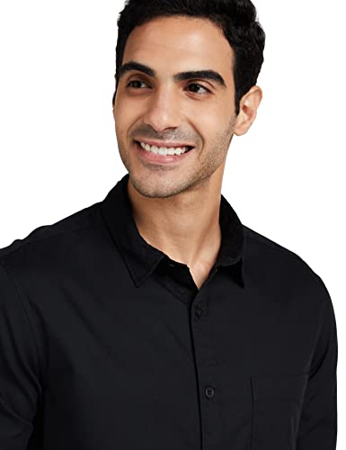 Image of Amazon Brand - Symbol Men's Cotton Shirt | Casual | Plain | Full Sleeve | Summer - Regular Fit (Available in Plus Sizes)