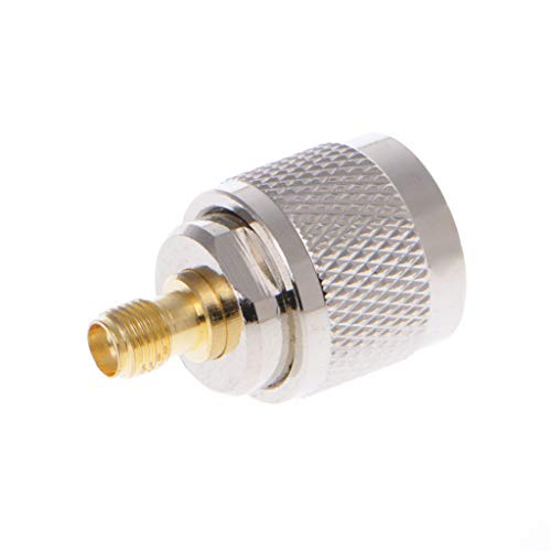 FUXIU - Adaptador coaxial coaxial RF conector SMA hembra UHF macho PL259 PL259