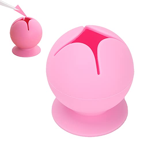 Schrottsammler, Schrottsammler Silikon-Saugnapf zum Sammeln von Vinyl-Jäten für Desktop-Aufbewahrung(Rosa) Cover