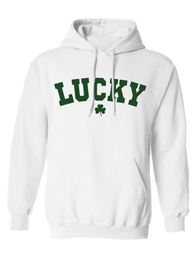 ALLNTRENDS Lucky Green Shamrock Hoodie Irish Pullover Sweatshirt