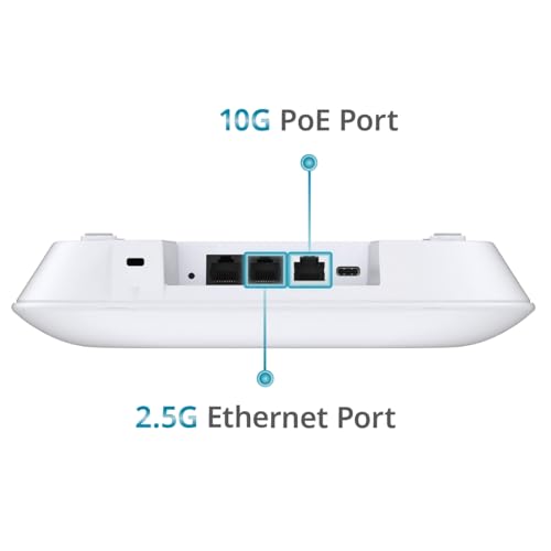 Image of D-Link BE9500 Wi-Fi 7 Tri-Band 10G PoE Ceiling Mount Access Point Nuclias Connect (DAP-E9560)