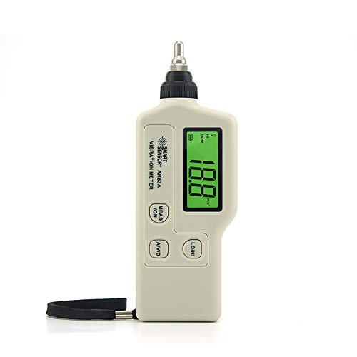 MeterTo AR63A Vibration Meter, Piezoelectric Ceramic Accelerometer (shear-type), 0.1~199.9m/s2, 0.1~199.9m/s, 0.001~1.999mm