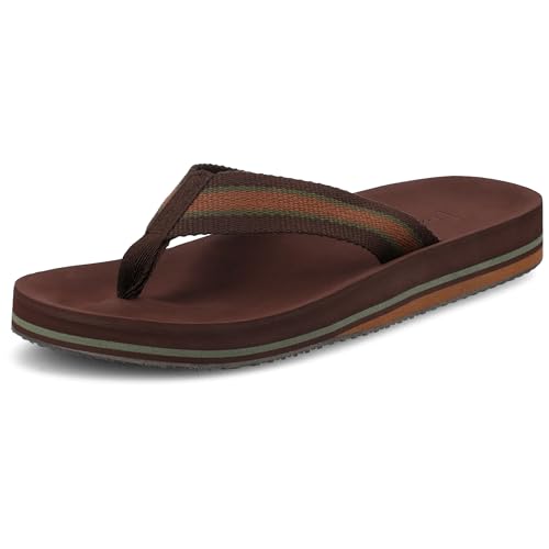 Dakine Men's Rockoe Flip Flop Sandal Yoga Mat Memory Foam Comfort Soft Cushion Arch Support