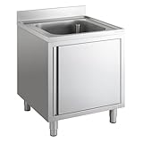 GastroHero Spülschrank Eco 6x7 mit 1 Becken Gastronomiebedarf