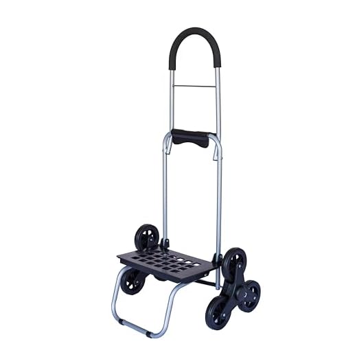 dbest products Stair Climber Mighty Max Personal Dolly, Black Handtruck Hardware Garden Utility Cart