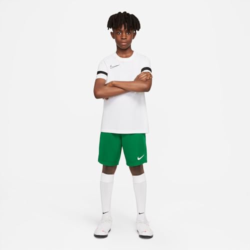 NIKE Pantalones Cortos Unisex Park III NB, Unisex niños, Pantalones Cortos, BV6865-302, Verde Pino/Blanco, M