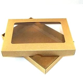 A6/C6 Kraft Aperture Greeting Card Boxes X 5 Per Pack, Gift Boxes