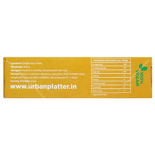Image of Urban Platter Israeli Deglet Noor Dates, 500g