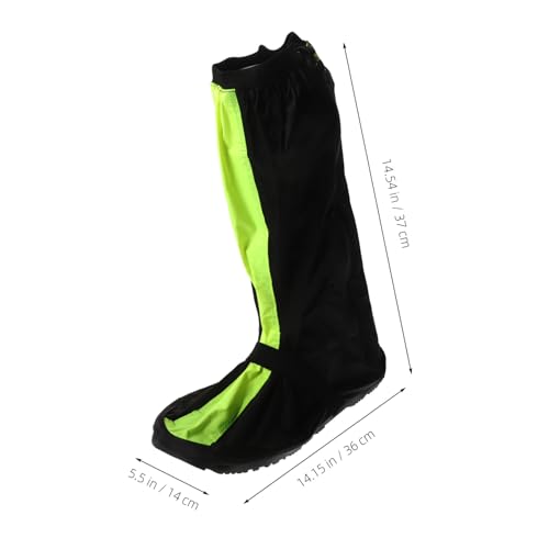 Protector de calzado para ciclismo BESPORTBLE, cubierta antideslizante alta y larga para lluvia, color negro miniatura 7