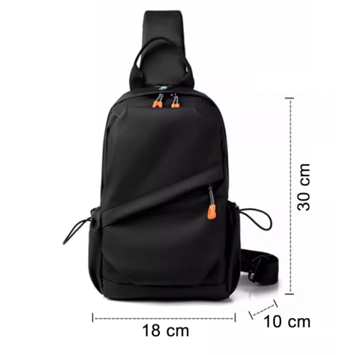Image of ARURA (LABEL) Multifunction Anti-theft Shoulder Bag Crossbody Bag Travel Sling Bag with USB Port and Code Lock Messenger Backpack Chest Bag for Male Female