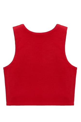 Image of Lilax Girls' Double Lined Sleeveless Basic Crop Tank Top