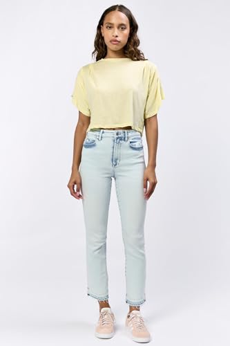 DEAR JOHN Frankie Women's Jeans Straight Fit Cropped High Rise2