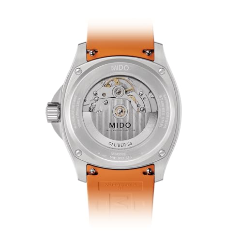 Image of MIDO Multifort TV Big Date - Swiss Automatic Watch for Men - 40mm Case with Transparent Caseback