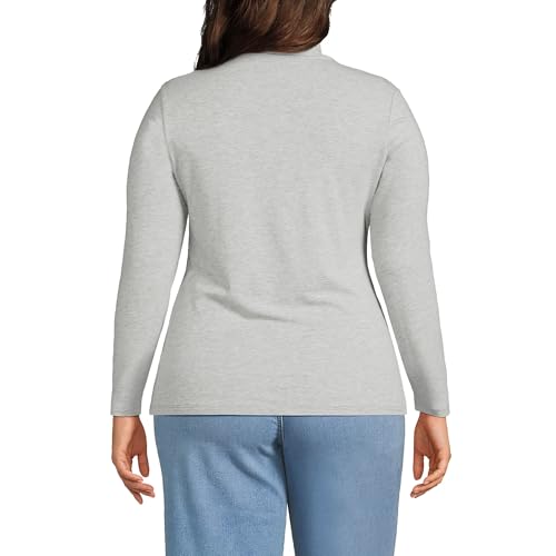 Image of Lands' End Lightweight Jersey Long Sleeve Turtleneck