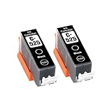 Écologique et sans odeur DONGRUIBINOG Cartouche d\'encre PGI-525 PGI525 CLI-526 CLI526, Compatible avec MG6150/MG6250/MG8150/imprimantes(2pcs C-525 Black)