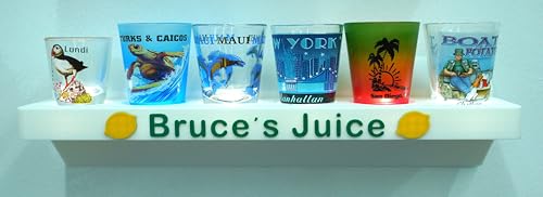 Image of Lighted LED Shot Glass Shelf (Muli-Color)