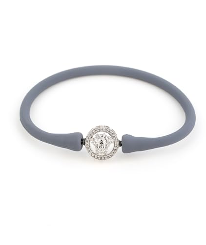 Image of Sterling Silver 925 Bracelet for Women, Rhodium Polished, Silicon Band, Everyday Wear