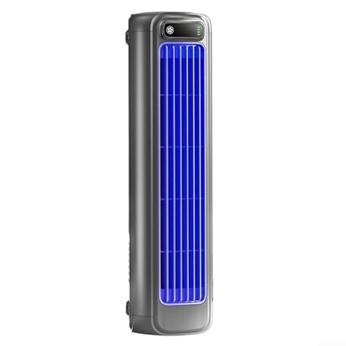 Aire Acondicionado Portátil, Ventilador De Torre Portátil 4000mAh Con Control Remoto, Alcance Ultra Largo 10 m Y Oscilación Gran Angular 60°, Ventilador Sin Aspas De Escritorio Para O Dark Space Gray