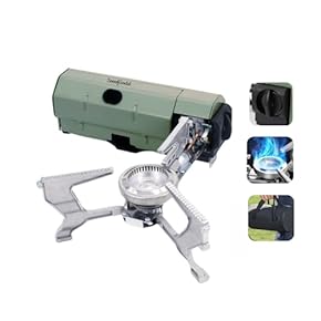 アウトドアカセットコンロ シングルバーナー Amazon.co.jp: GeaRe: シングルバーナー 五徳付き 風防 ST-310