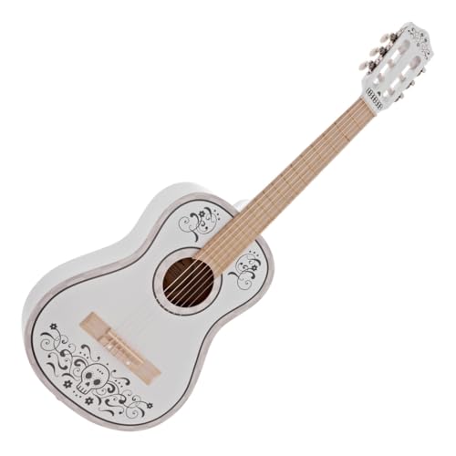 Guitare Enfant 1/2 Classique Junior Day of the Dead par Gear4music Blanc