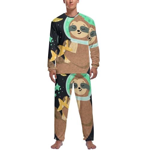 Haut et bas de pyjama homme manche longue au design soigné pour une élégance nocturne absolue