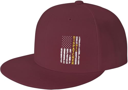 911 Dispatcher Thin Gold Line Adjustable Outdoor Baseball Hat Flat Hat