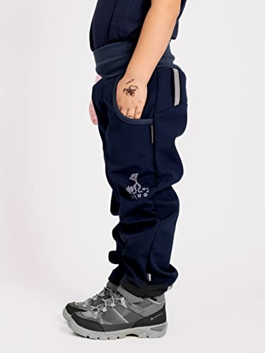 Pantalones de softshell para niños con forro polar ropa de abrigo térmica 4
