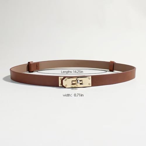 Chic and Elegant Single - Piece Belt with Sophisticated Lock - Style Metal Buckle2