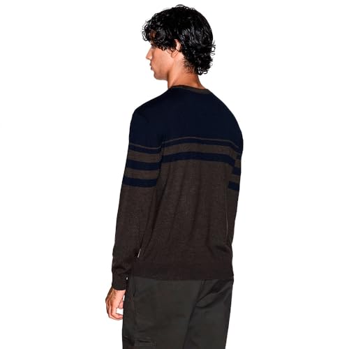 Armani Exchange Men's Long Sleeve Wool Blend Colorblock Sweater2