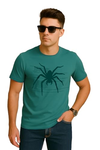 Image of Veirdo Men's T-Shirt Regular Fit Round Neck Pure Cotton Half Sleeve Graphics Printed T-Shirt Different Size Range S to 2XL