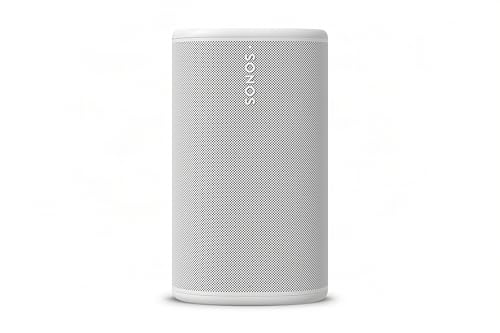 Image of Sonos Play - Portable Bluetooth Speaker with WiFi, Alexa, 24-Hour Battery Life, Charging Base - White