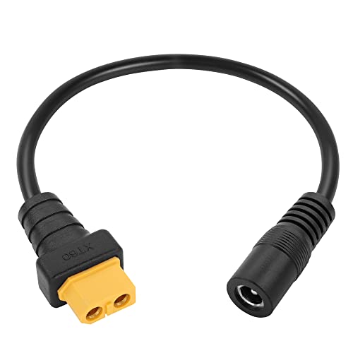 YAODHAOD Câble Adaptateur XT60 Vers DC 5,5x2,5 Mm – 30 Cm, 14 AWG – Pour Batterie LiPo RC, Drone, Panneau Solaire