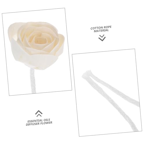Difusor de flores SOLUSTRE 2pcs 7cm aroma rosa miniatura 3