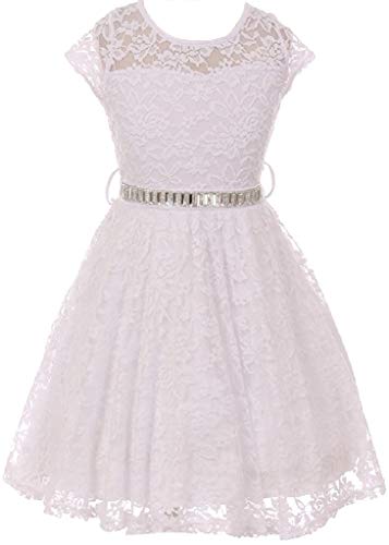 Image of iGirlDress Little Girls Floral Lace Flower Girls Dresses sizes2-14