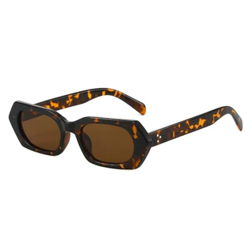Lunettes de soleil carrées polygonales en vert foncé pour vos terrasses d'été