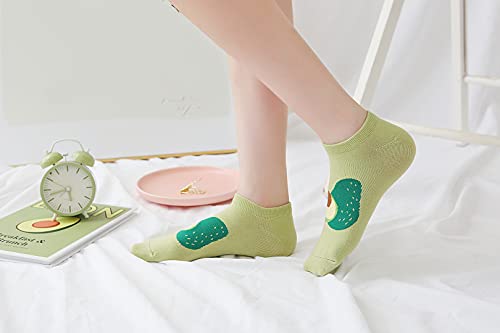 Joylife Fruit Embroidered Ankle Socks Cute Low Cut Socks for Women, Ladies, Girls4
