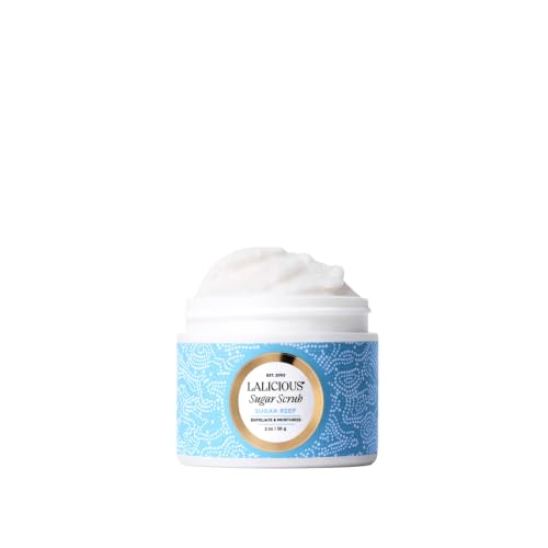 Image of LALICIOUS Sugar Reef Extraordinary Whipped Sugar Scrub - Cane Sugar Body & Foot Scrub, Exfoliating & Moisturizing Skin Care with Coconut Oil & Honey, No Parabens | TRAVEL SIZE (2oz)