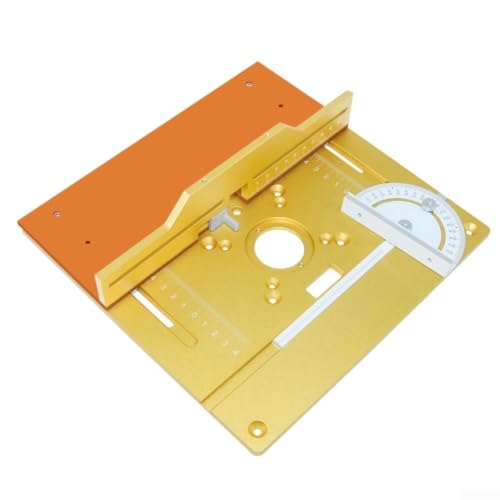 Placa de inserción para mesa de enrutador de aleación ajustable roja 28x26 cm 4