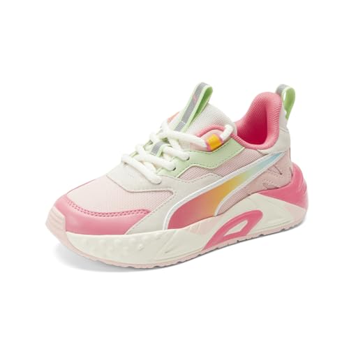 PUMA Kids Girls Rs-Trck Summer Ombre Lace Up Sneakers Shoes Casual - Pink - Size 2 M2