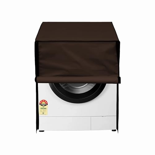 Image of Wings Star Front Load Washing Machine Cover Suitable for Bosch 6.5 kg, 7 kg, 7.5 kg, 8 kg, 8.5 kg, 9 kg. (63X63X81 CMS, Brown)