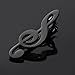 Men Music Note Tie Pin Clip Party Daily Life Piano Guitar Metal Necktie Clasp Tie Pinch Clip Buckle Fashion Jewelry Performan