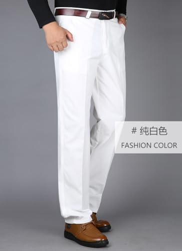 Men's Slim-Fit Casual Chino Pant Spring and Autumn Thick Double Pleated Loose Cotton High Waist3
