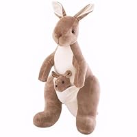 APPCRFM Kangaroo Plush Toy, Kangaroo Animal Plush Doll, Soft Stuffed Animal, 32cm Cute Cuddly Gift for Kids, Parent-child Gifts, Christma
