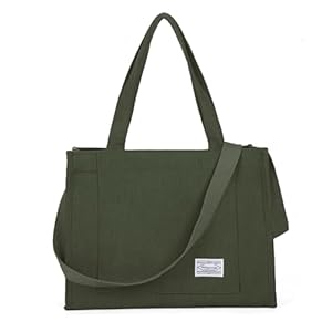 Valleycomfy Tote Bag for Women Corduroy Crossbody Tote Bag Purse Women Travel Shoulder Bags Work Handbags Everyday Hobo Bag