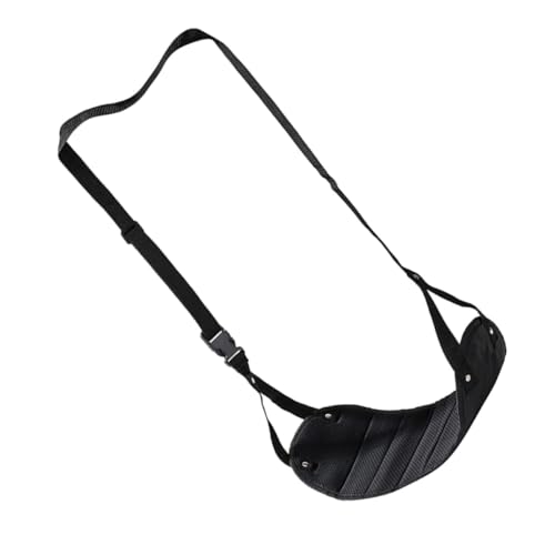 Zerodeko Hamaca para Pies de Viaje Larga Negra Tela Oxford Reposapiés de Doble Correa Portátil para Avión Oficina y Camping Descanso Cómodo y Transpirable