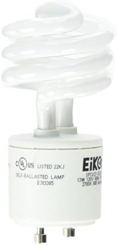 Eiko SP13/27-GU24 13W 2700K Base Spiral Halogen Bulbs