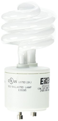 Eiko Sp13/27-Gu24 13W 2700K Base Spiral Halogen Bulbs #TOP10